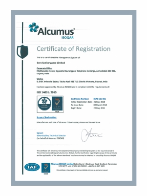  ISO 14001 Certificate