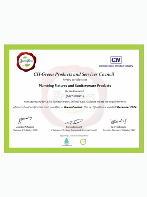 CII - Green Products and Services Council Certificate