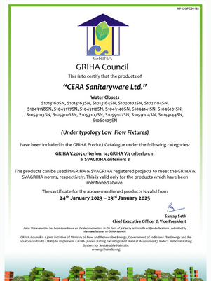  Griha Council Certificate