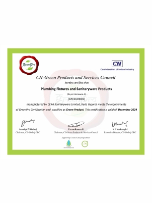 CII - Green Products and Services Council Certificate