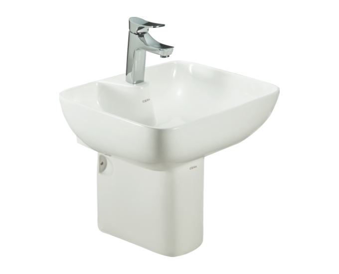 Buy Cera Chino Wash Basins With Half Pedestal at Best Prices